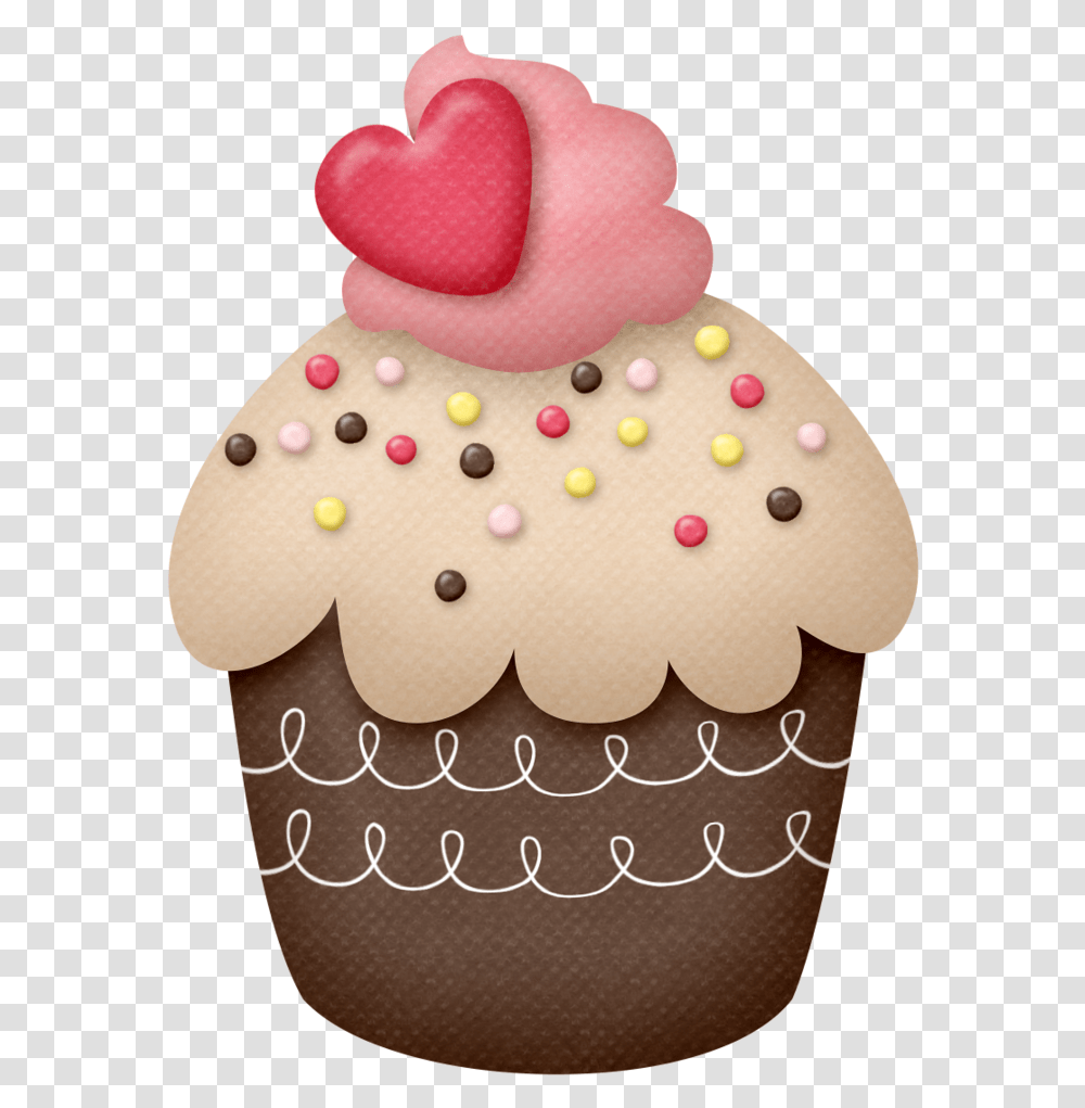 Imgenes De Cupcakes Animados, Cream, Dessert, Food, Creme Transparent Png