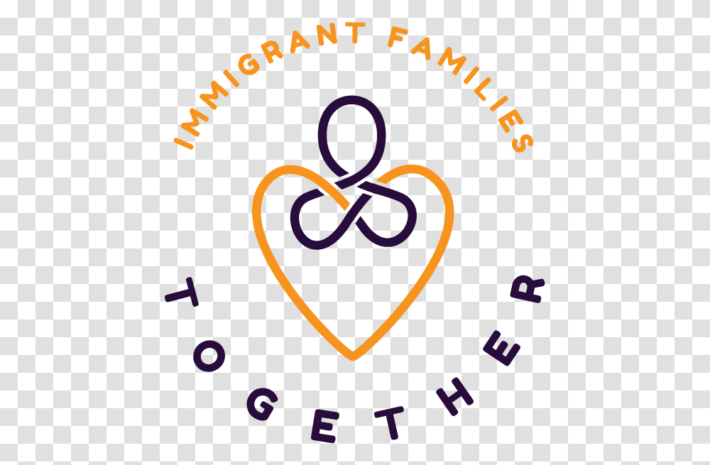 Immgrant Families Together Circle, Poster, Advertisement, Heart Transparent Png