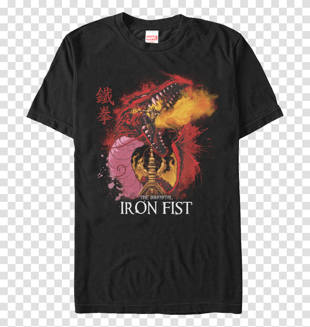 Immortal Iron Fist T Shirt, Apparel, T-Shirt, Sleeve Transparent Png