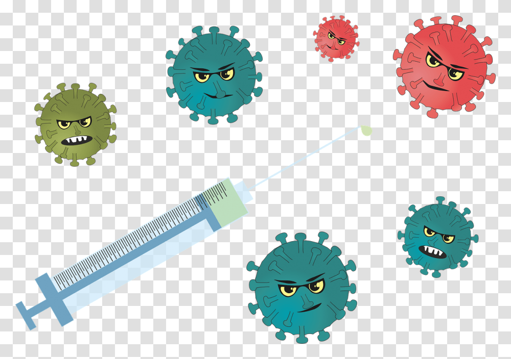 Immunisation Cartoon, Injection, Bowl Transparent Png