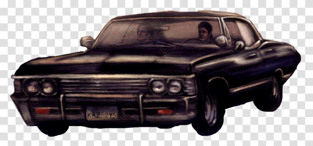 Impala Dean Sam Winchester Supernatural Spn Akf Supernatural Wallpaper For Phone, Car, Vehicle, Transportation, Person Transparent Png