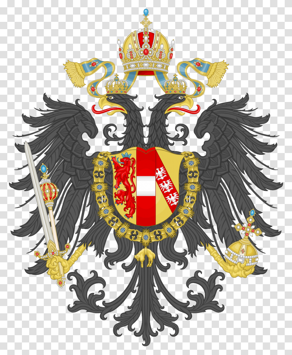 Imperial Coat Of Arms Of The Empire Of Austria Austro Hungarian Empire Crest, Emblem, Armor, Person Transparent Png
