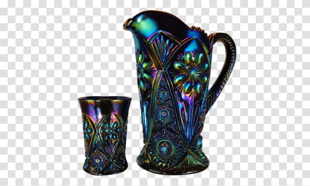 Imperial Four Seventy Purple Water Pitcher & Tumbler Ceramic, Vase, Jar, Pottery, Potted Plant Transparent Png