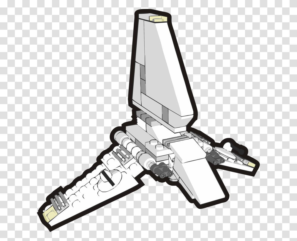 Imperial Shuttle Drawing Computer Icons Line Art Star Wars Free, Spaceship, Aircraft, Vehicle, Transportation Transparent Png
