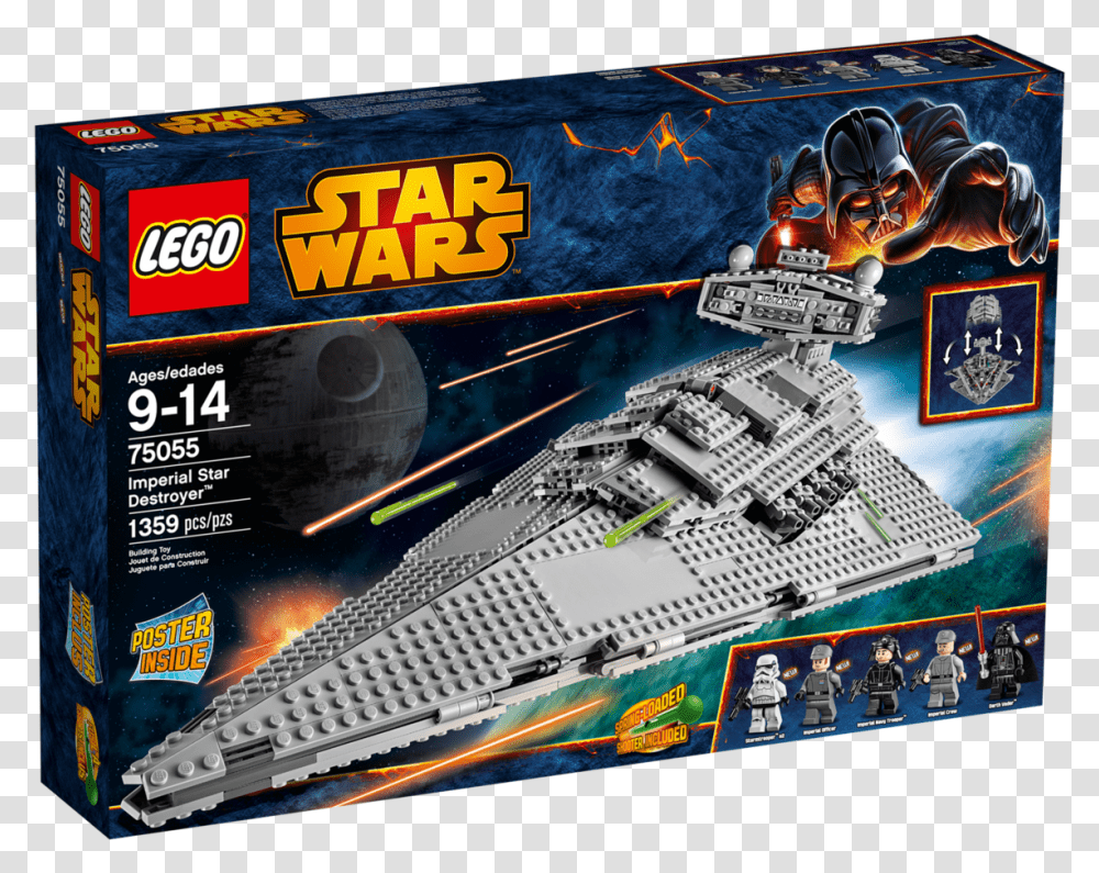 Imperial Star Destroyer Lego Star Wars Darth Vader Ship, Poster, Advertisement, Person, Vehicle Transparent Png