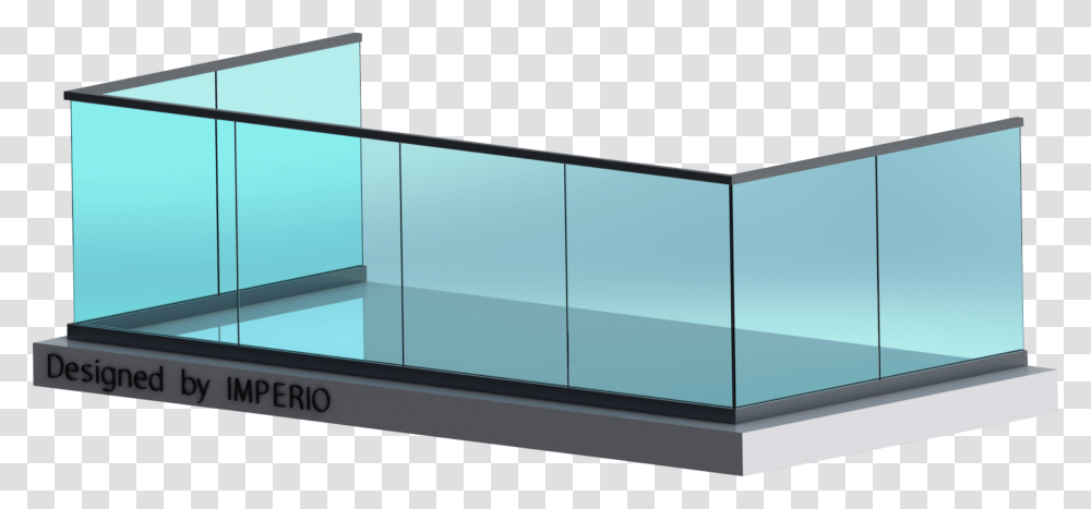 Imperio C40 Series Frameless Glass Railing Steel Glass Railing, Furniture, Water, Table, Tabletop Transparent Png