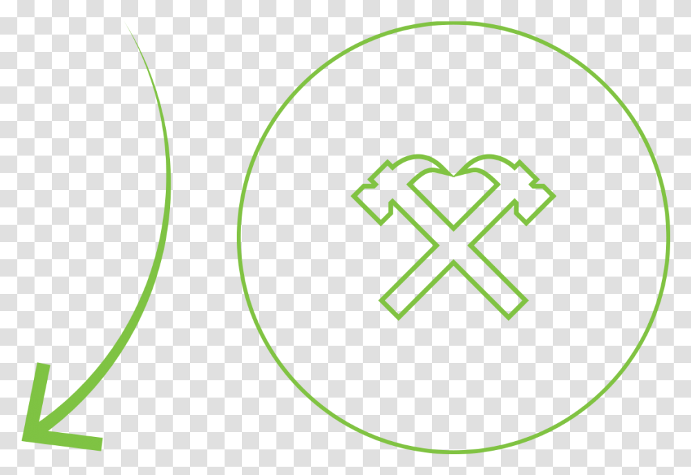 Implementation Circle, Recycling Symbol, Hand, Light Transparent Png