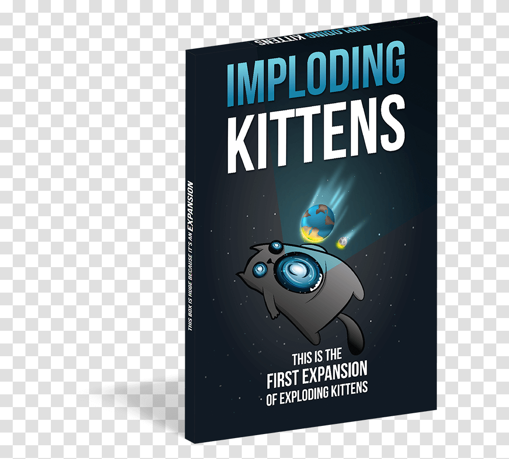 Imploding Kittens Imploding Exploding Kittens Streaking Expansion, Label, Advertisement, Dvd Transparent Png