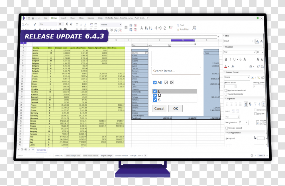 Important New Spreadsheet Features And Many Other Vertical, Text, Monitor, Screen, Electronics Transparent Png