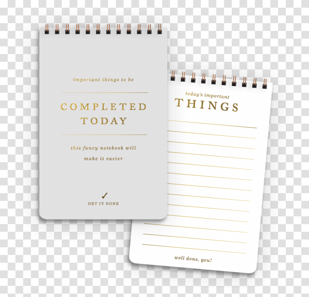 Important Today Notebook Paper, Page, Diary, Word Transparent Png