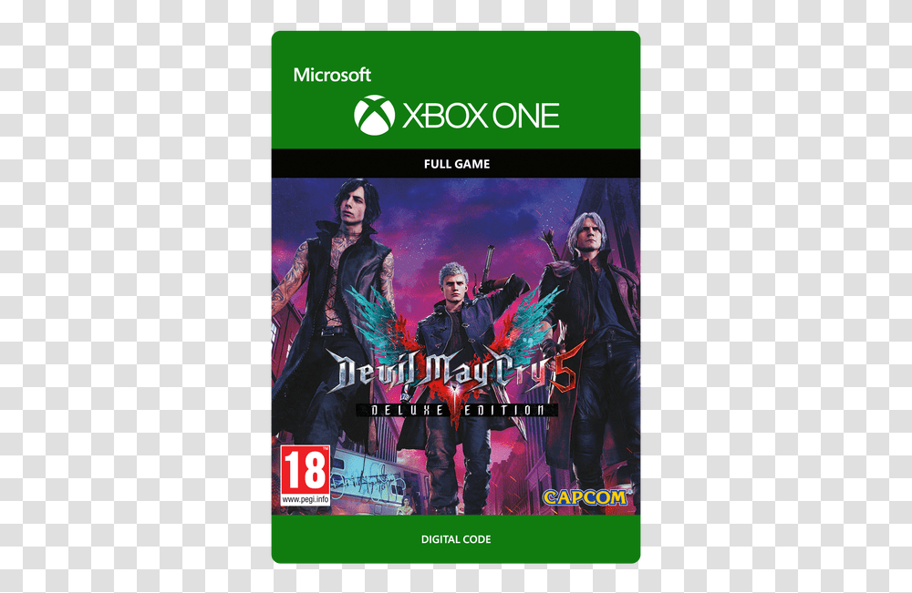 Imported Large Devil May Cry 5 Deluxe Xbox, Poster, Advertisement, Person, Book Transparent Png