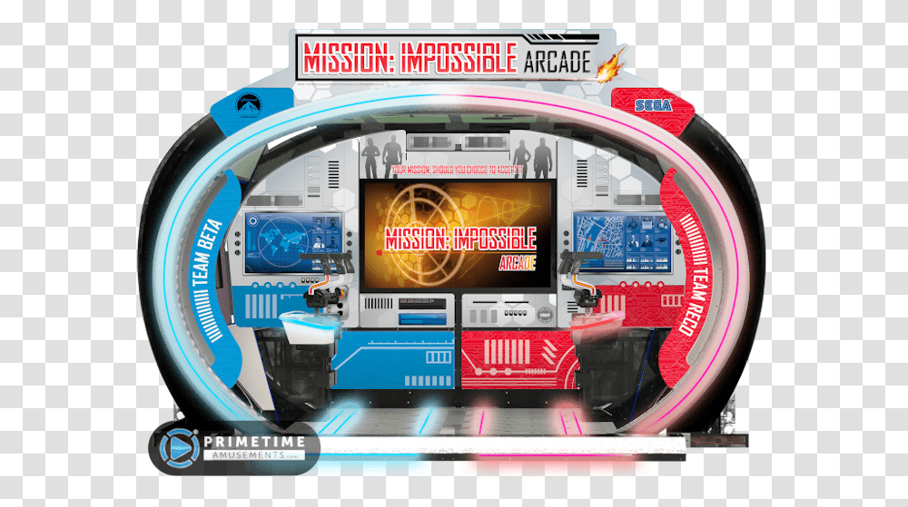 Impossible Arcade Super Deluxe By Sega Amusements Mission Impossible Arcade, Person, Car, Vehicle, Transportation Transparent Png