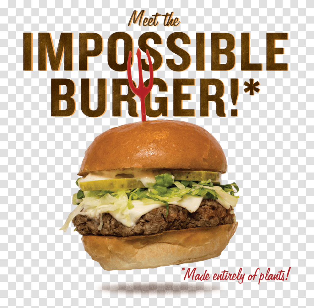 Impossible Burger Vegan, Food Transparent Png