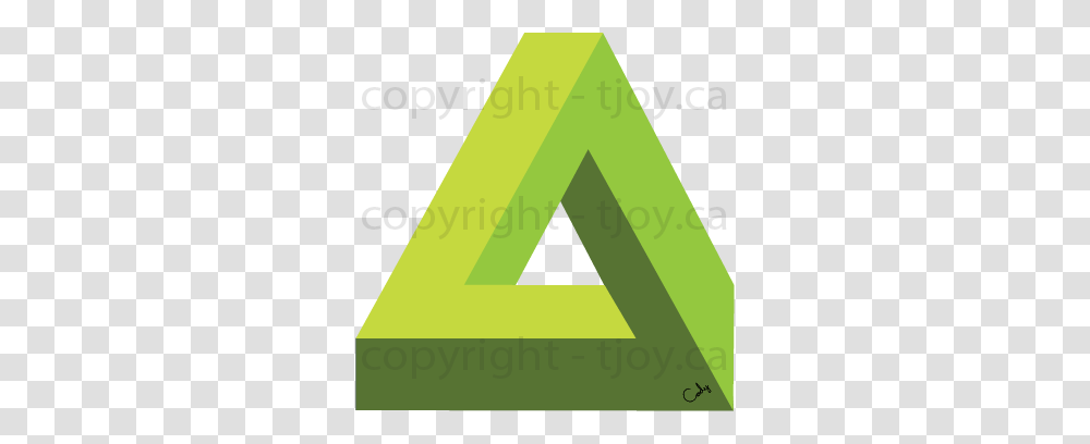 Impossible Triangle Lime Cmyk For Print, Flyer, Poster, Paper, Advertisement Transparent Png