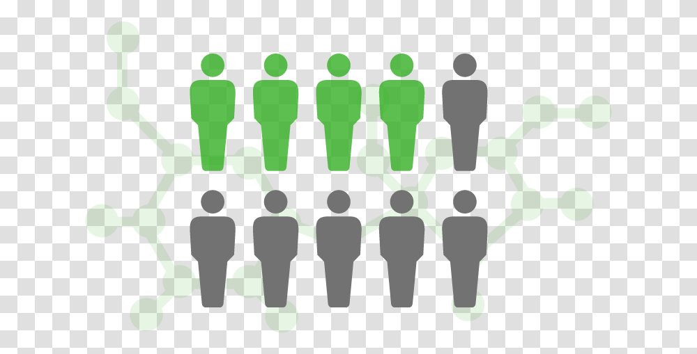 In 10 People People Group Icon, Green, Crowd, Hand Transparent Png