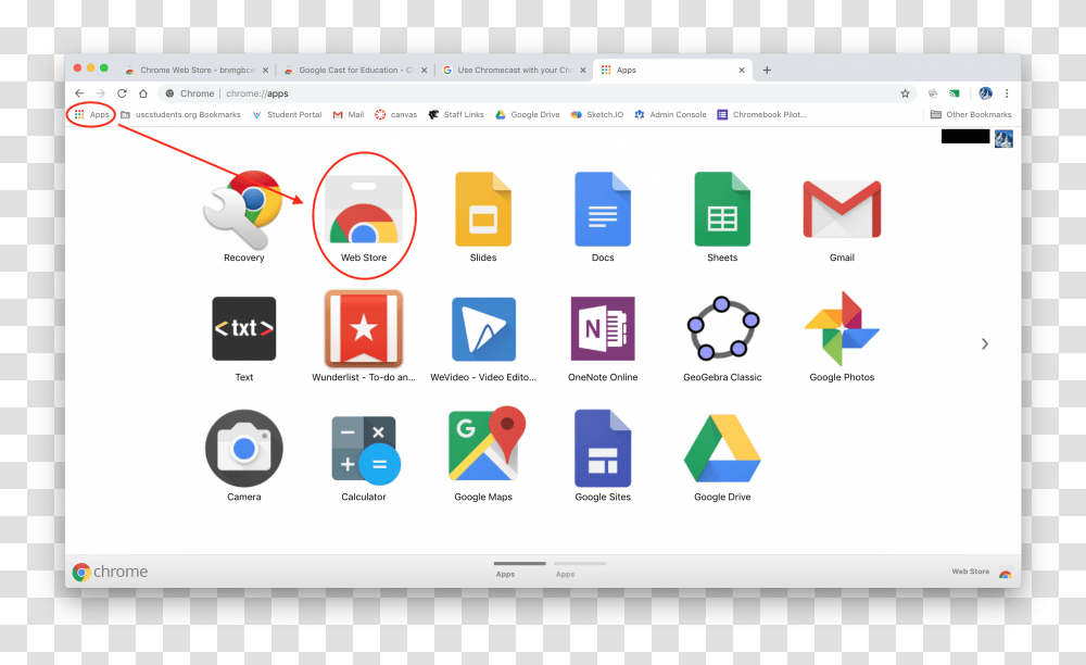 In Chrome Open The Chrome Webstore Gmail Google Drive Google Sites Y Youtube, Computer, Electronics, Tablet Computer Transparent Png