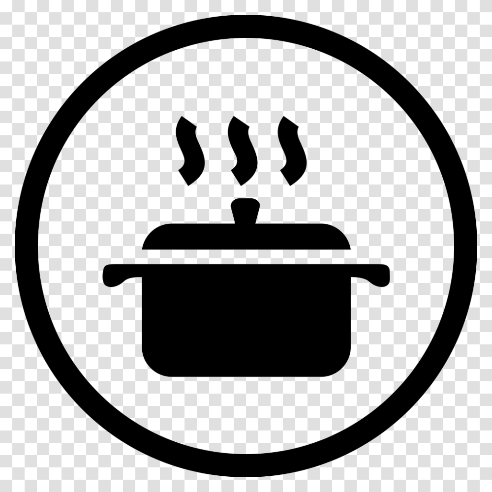 In Cooking Cooking Icon, Stencil, Silhouette, Label Transparent Png