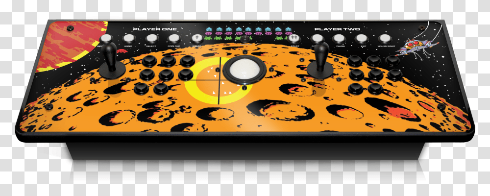 In Custom Arcade Controller Space Invaders Moon Control Panel Space Invaders, Video Gaming, Cooktop, Indoors, Electronics Transparent Png
