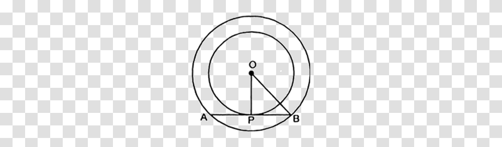 In Figure Two Concentric Circles Are Of Radii Cm And Cm Find, Lamp, Sundial, Compass Math, Plot Transparent Png