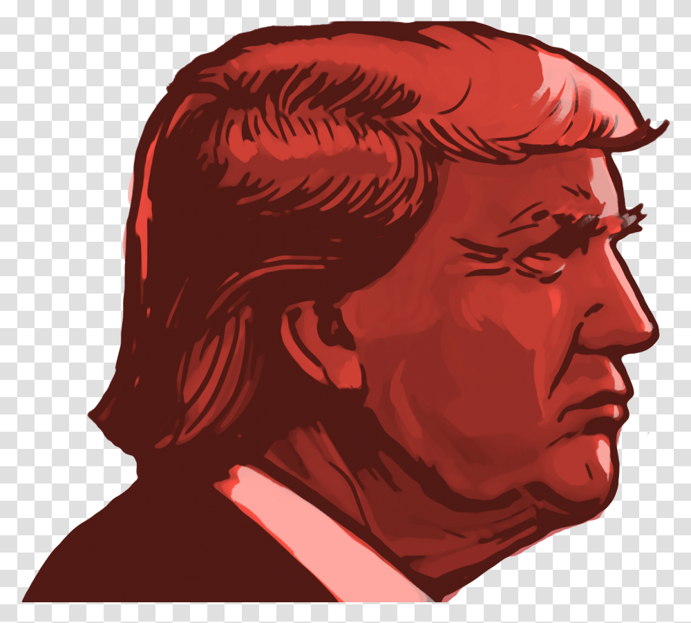 In His Second Year Donald Trump Is Building A More Donald Trump, Head, Face, Person, Interior Design Transparent Png