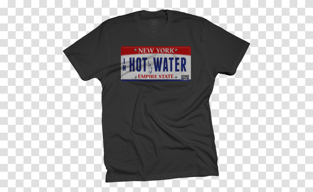In Hot Water Rwb License Plate T Shirt, Apparel, T-Shirt Transparent Png