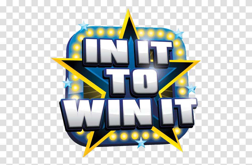 In It To Win It Game Show Logo Win It Games, Scoreboard, Pac Man, Lighting Transparent Png
