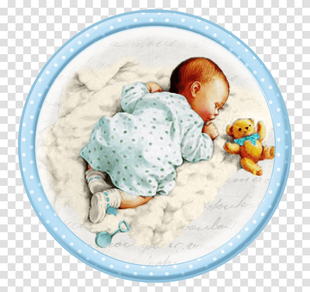 In Light Blue Vintage Baby Clipart, Person, Newborn, Dish, Meal Transparent Png