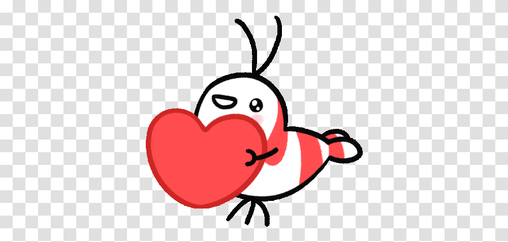 In Love Heart Gif Cute Shrimp Gif, Bird, Animal, Photography, Portrait Transparent Png