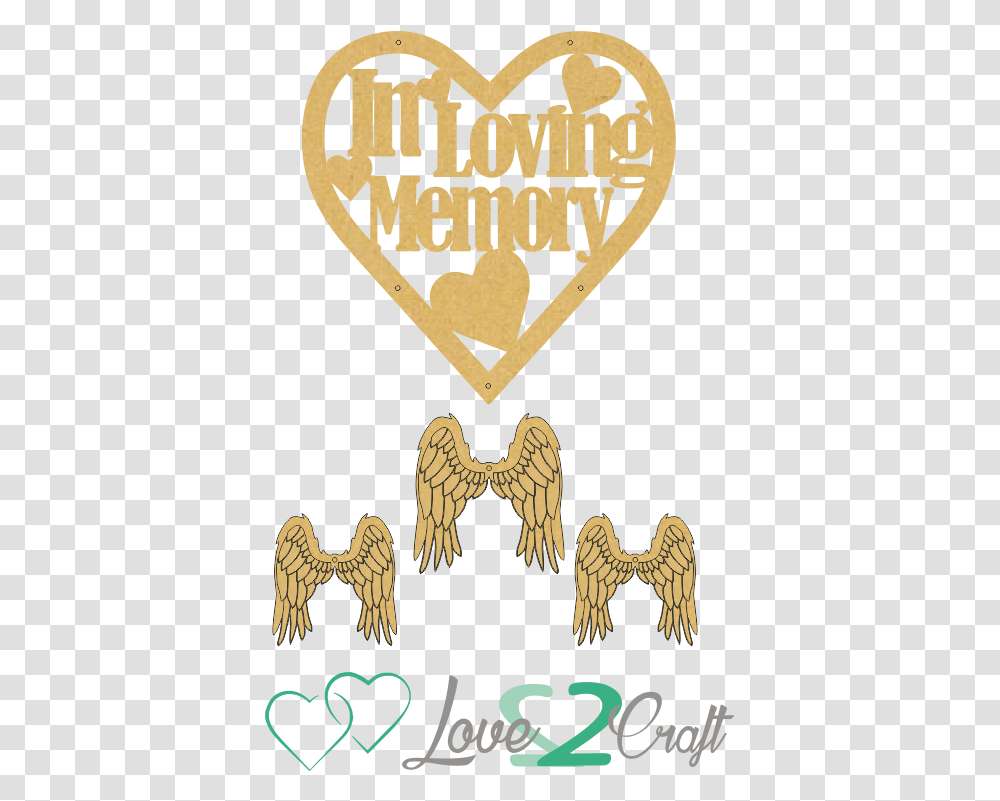 In Loving Memory Heart Shaped Dream Catcher With Wings Heart, Poster, Advertisement, Logo Transparent Png