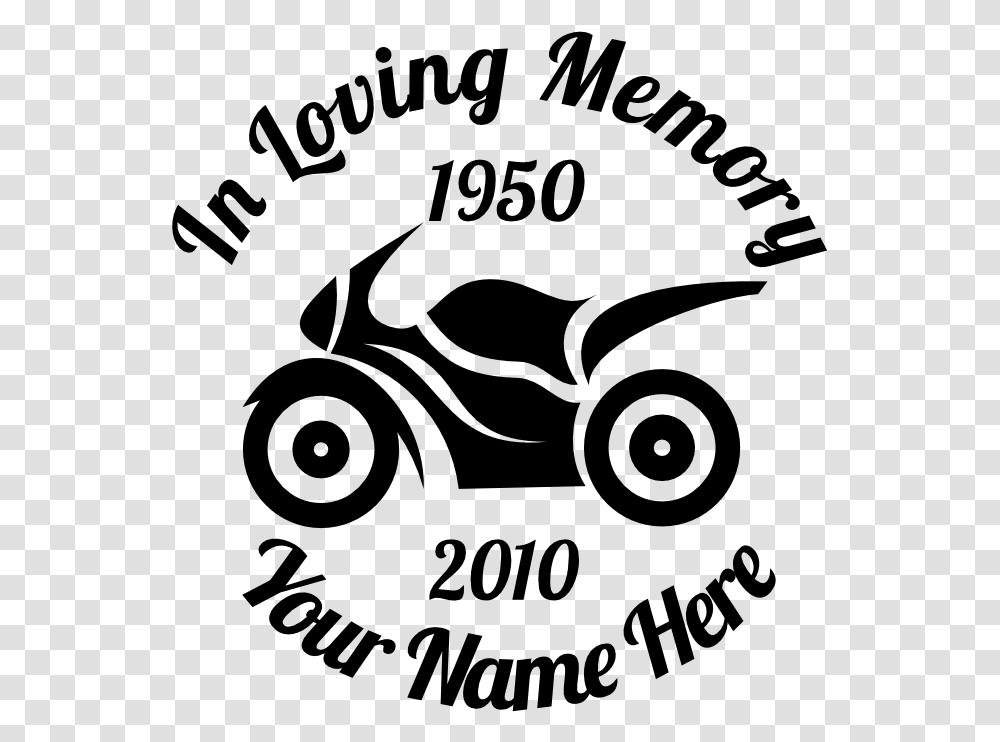 In Loving Memory Motorcycle Sticker Loving Memory Of Svg, Gray, World Of Warcraft Transparent Png