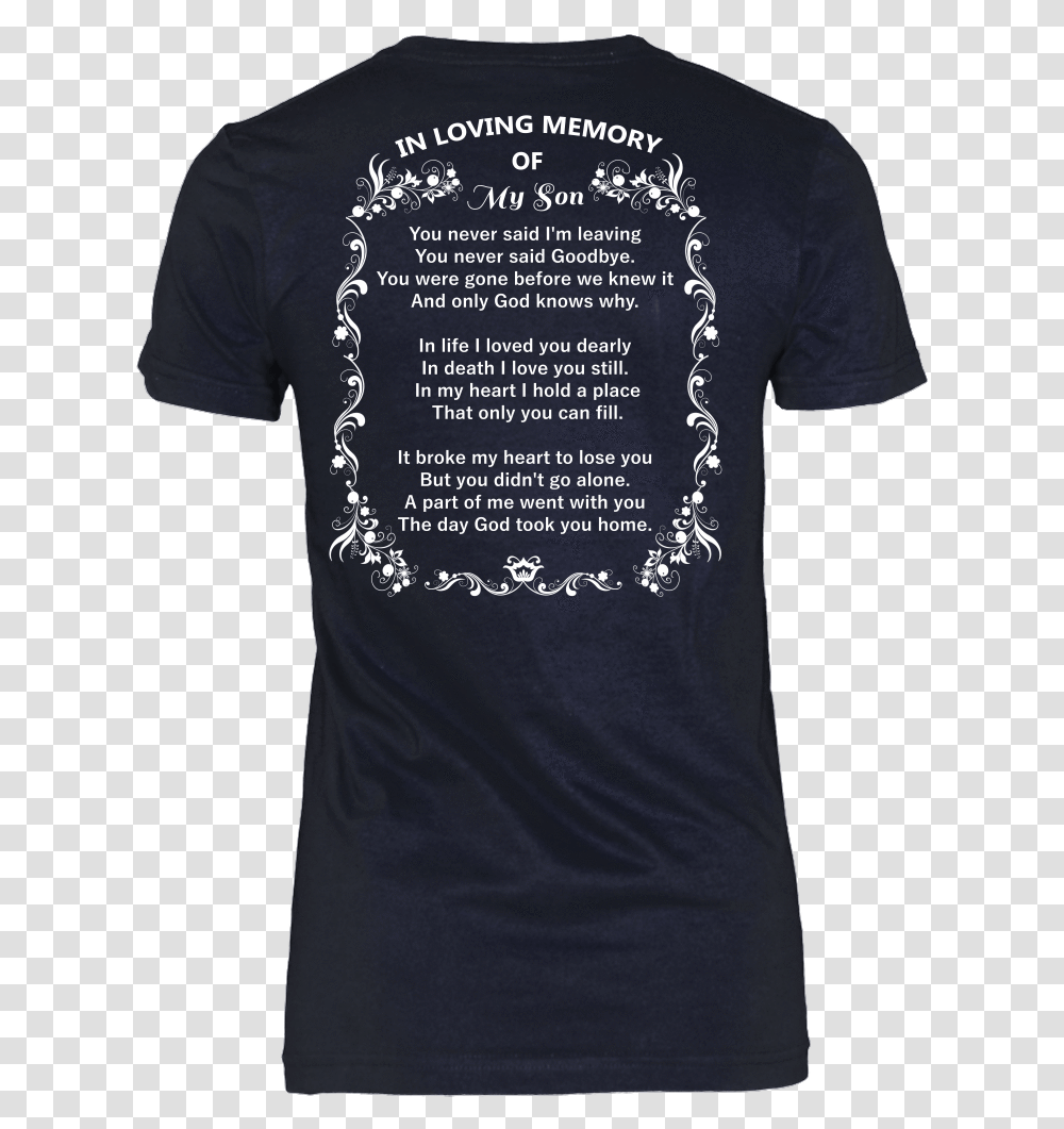 In Loving Memory Of My Son Welder Wife Prince Charming, Apparel, T-Shirt, Sleeve Transparent Png