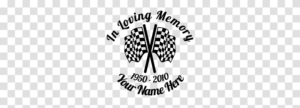 In Loving Memory Racing Flags Sticker, Gray, World Of Warcraft Transparent Png
