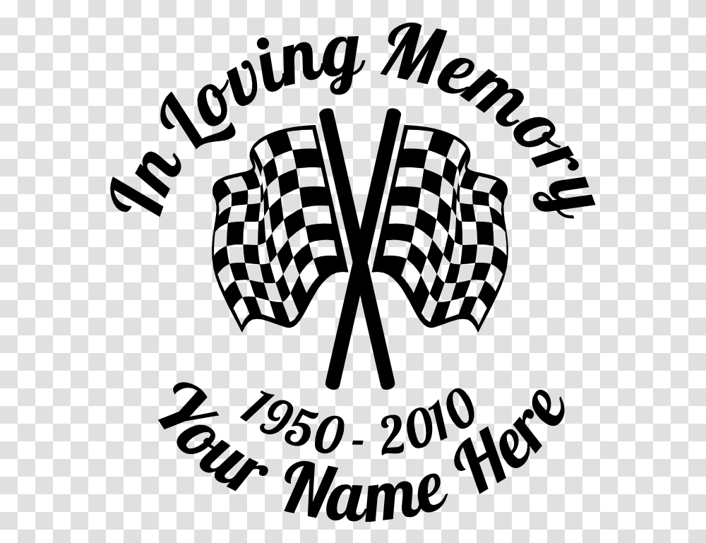 In Loving Memory Racing Flags Sticker Illustration, Gray, World Of Warcraft Transparent Png