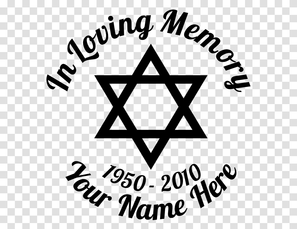 In Loving Memory Star Of David Sticker, Gray, World Of Warcraft Transparent Png