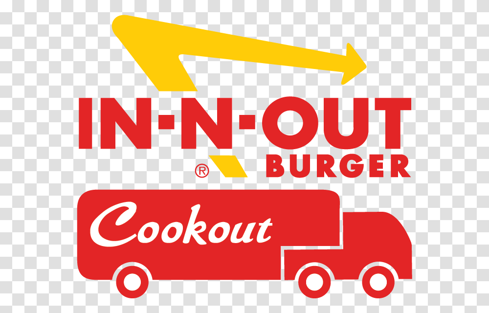 In N Out Burger N Out Burger Cookout Truck, Word, Label, Logo Transparent Png