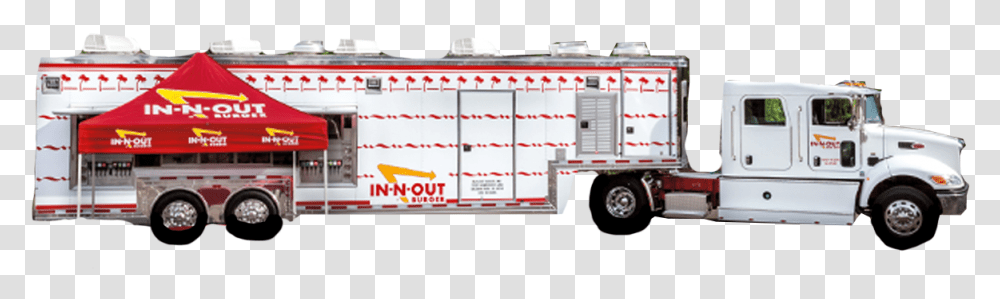 In N Out Eagles Fundraiser In N Out Burger, Truck, Vehicle, Transportation, Fire Truck Transparent Png