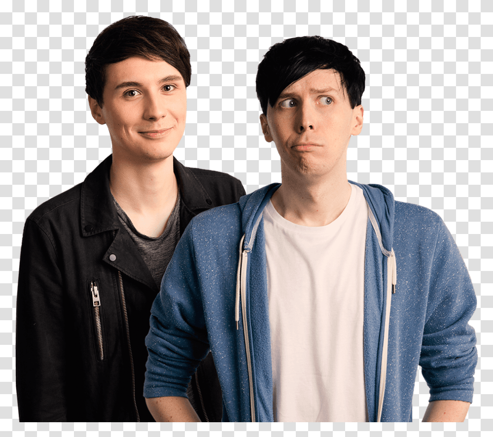 In P H A N E S T I C Youtube Dan And Phil, Clothing, Apparel, Person, Human Transparent Png