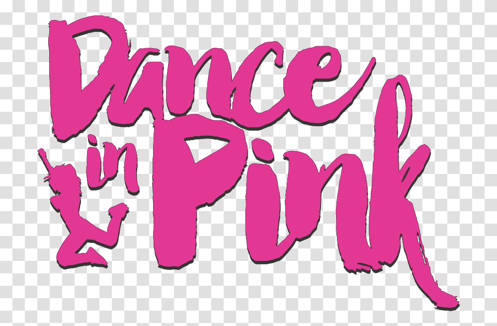 In Pink Charity Event Logo Zumba Breast Cancer Awareness, Calligraphy, Handwriting, Label Transparent Png