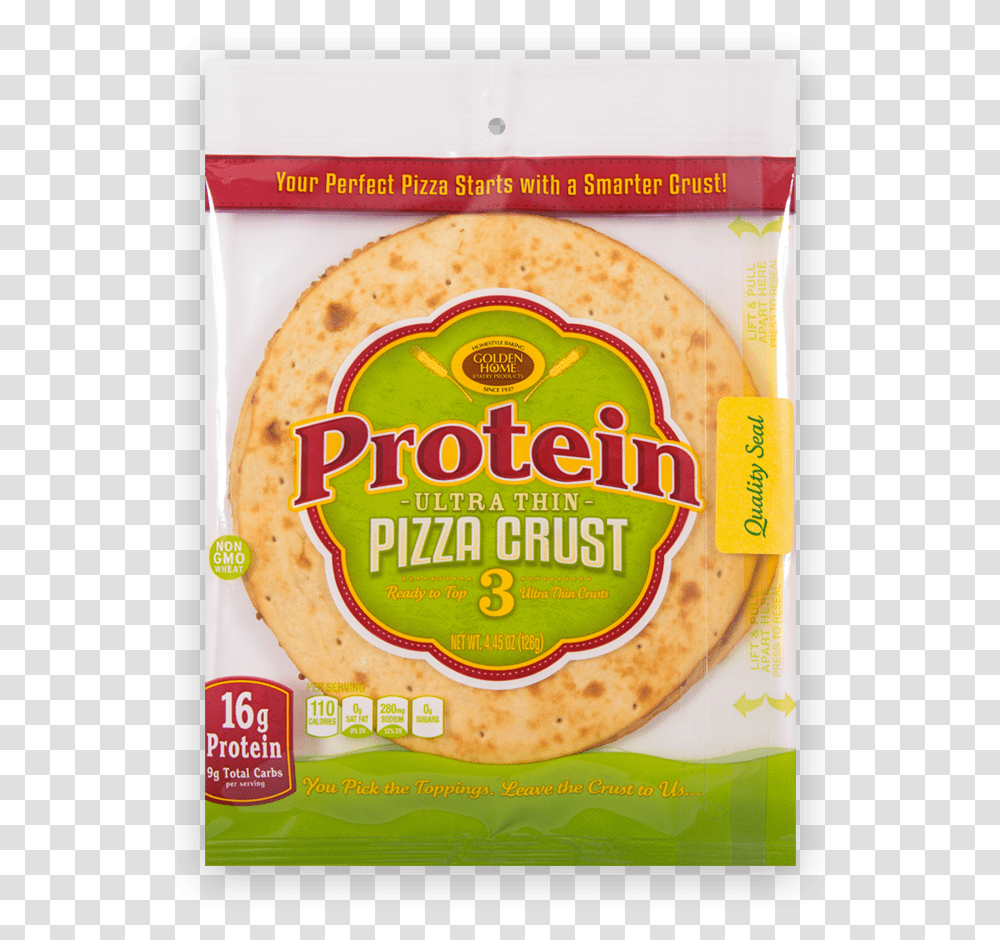 In Protein Ultra Thin Pizza Crust Corn Tortilla, Bread, Food, Pancake, Cracker Transparent Png