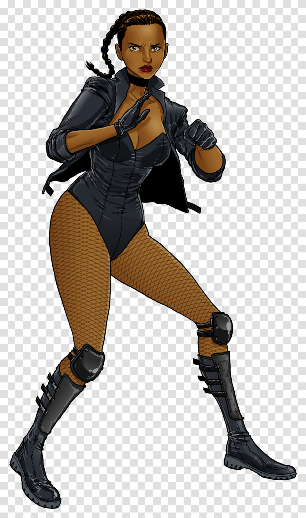 In The 52 Multiverse Black Canary Is African American, Apparel, Person, Ninja Transparent Png