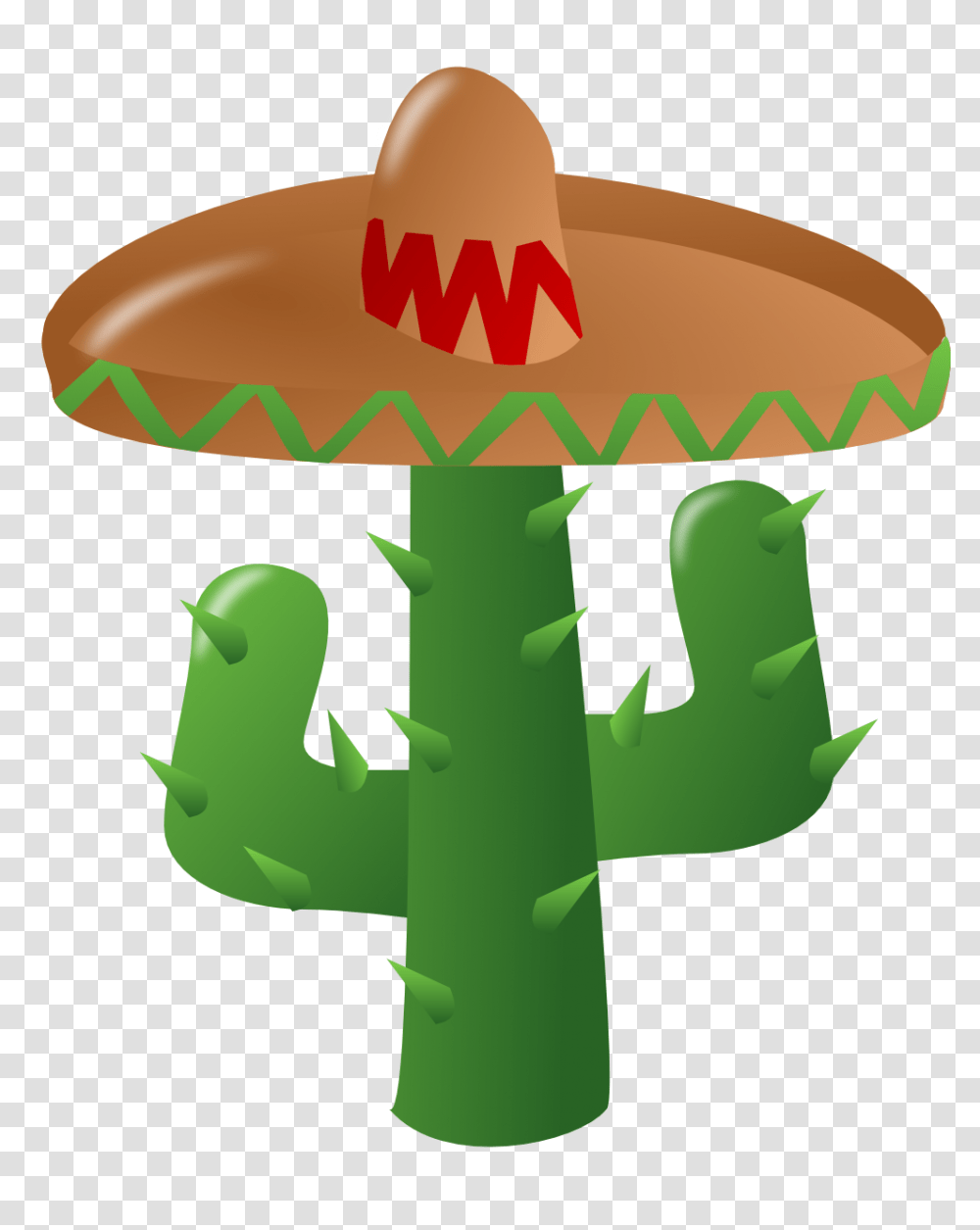 In The Desert Clipart Cactus, Apparel, Sombrero, Hat Transparent Png