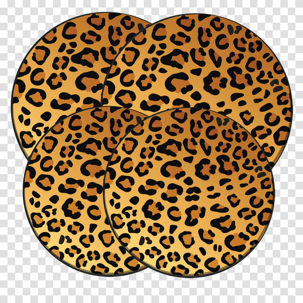 In The Wild Leopard Pack Round Burner Kover Set Range Kleen, Rug Transparent Png