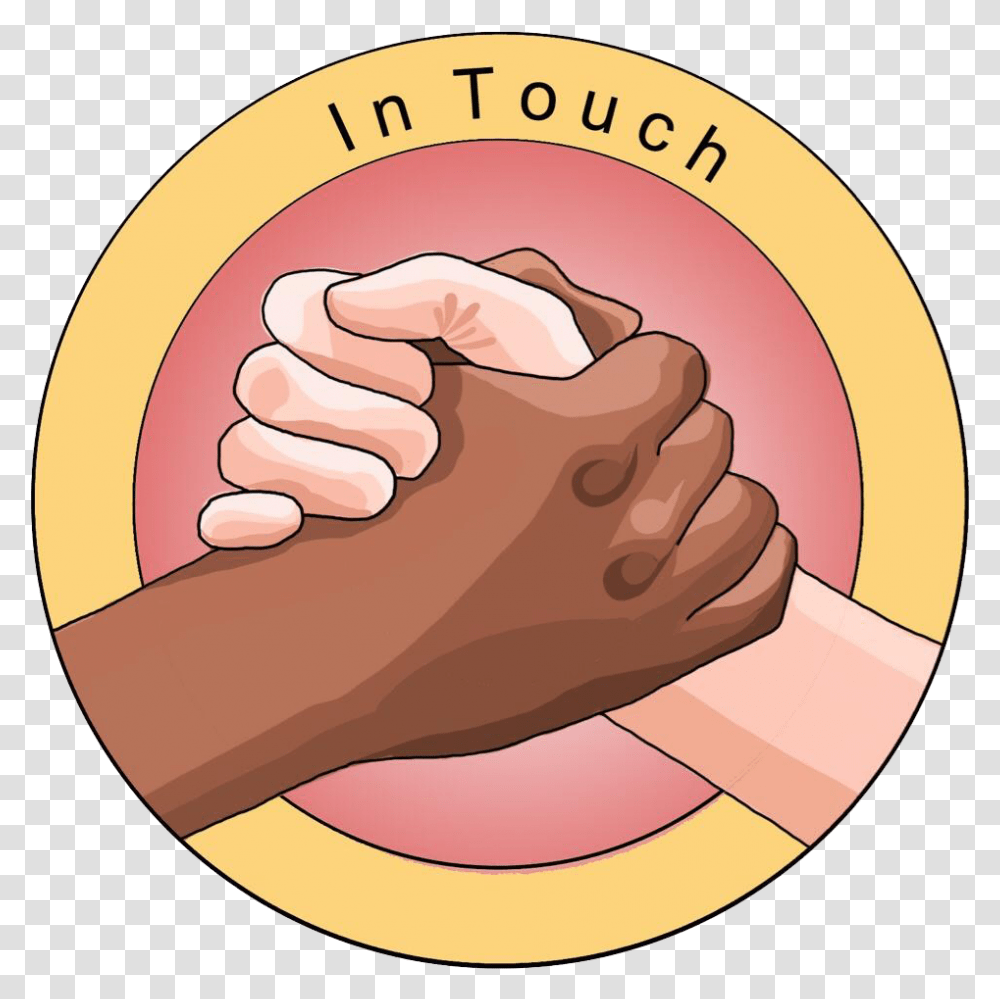 In Touch Logo Circle, Hand, Handshake, Massage, Washing Transparent Png