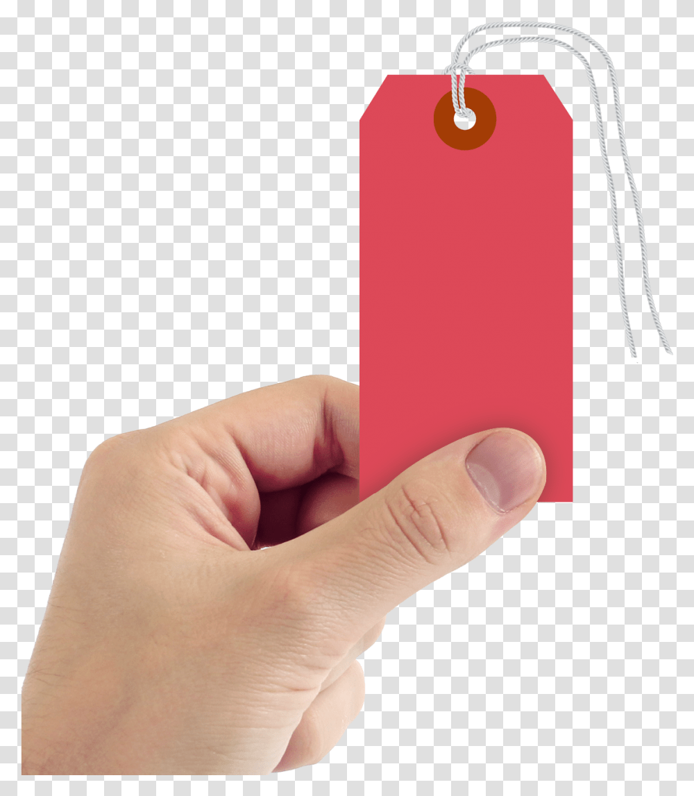In X 2 18 In Red Tags With Strings Sku T3584srd Horizontal, Person, Human, Electronics, Phone Transparent Png