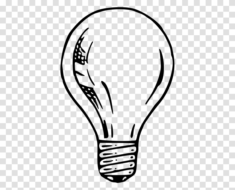 Incandescent Light Bulb Drawing Lamp Line Art, Gray, World Of Warcraft Transparent Png