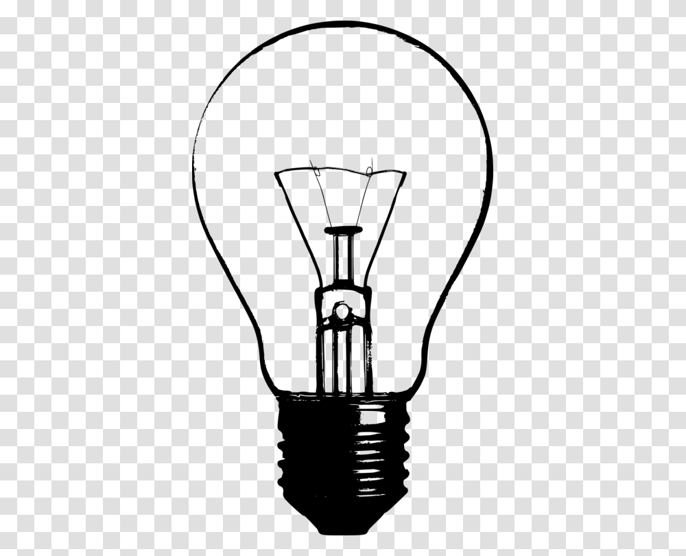 Incandescent Light Bulb Lamp Drawing Silhouette, Gray, World Of Warcraft Transparent Png