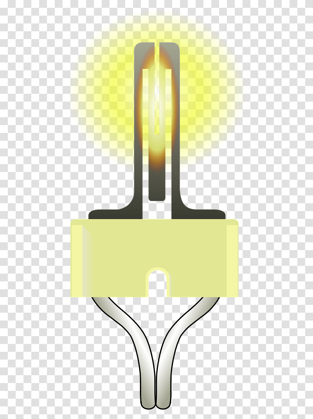 Incandescent Light Bulb, Lamp, Cross Transparent Png