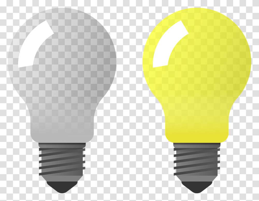 Incandescent Light Bulb Led Lamp Lighting Light Bulb On And Off, Lightbulb, Balloon Transparent Png