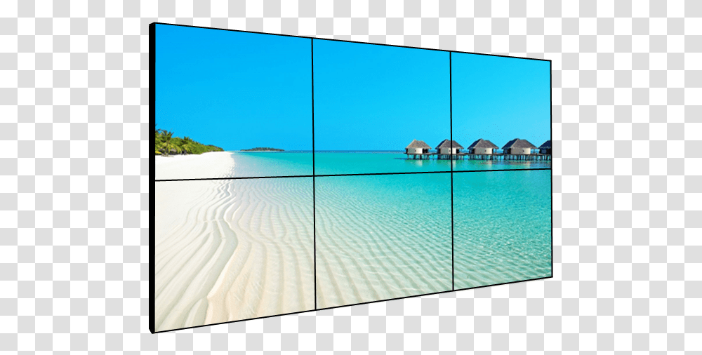 Inch 2x3 Lcd Video Wall Display Video Wall 2 2, Water, Outdoors, Nature, Sea Transparent Png
