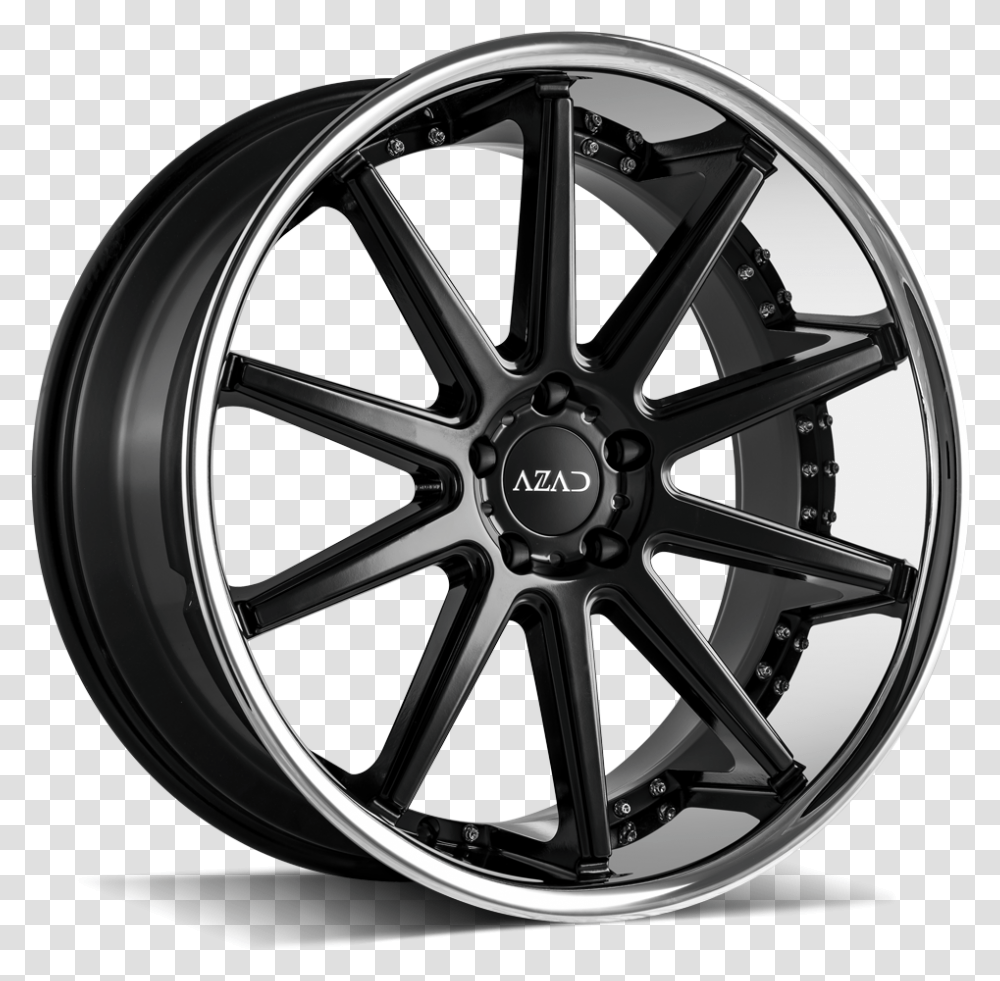 Inch Black And Chrome Rims, Wheel, Machine, Tire, Car Wheel Transparent Png